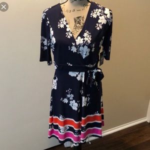 Vince Camuto Floral Wrap Dress